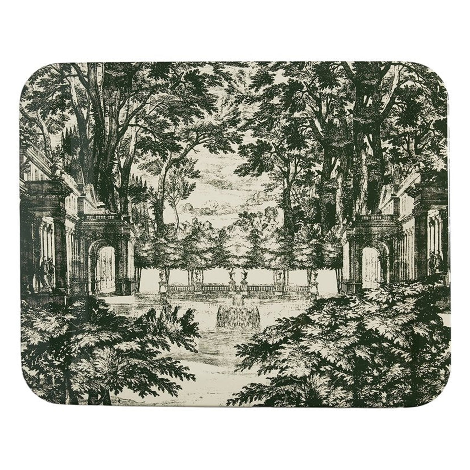Giardino Settecentesco tray - Green & Ivory