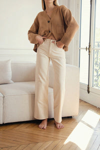 Cardigan Le Niklaus en laine - Marron camel