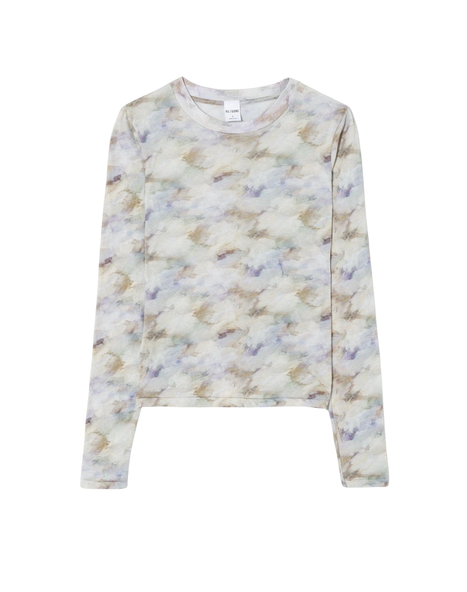 Transparent long-sleeved T-shirt - Celestial Watercolor