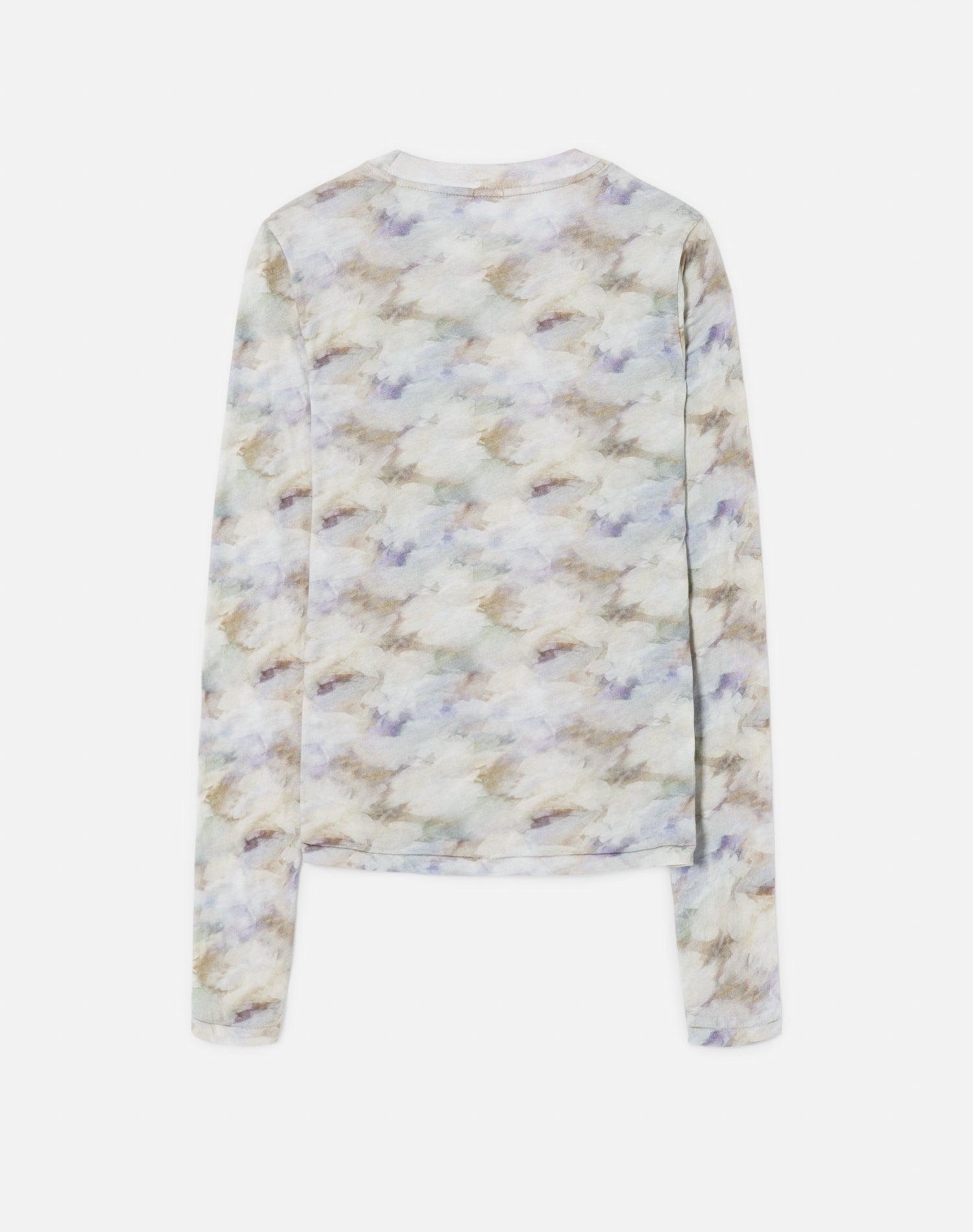 Transparent long-sleeved T-shirt - Celestial Watercolor