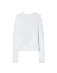 Transparent long-sleeved T-shirt - Optic White