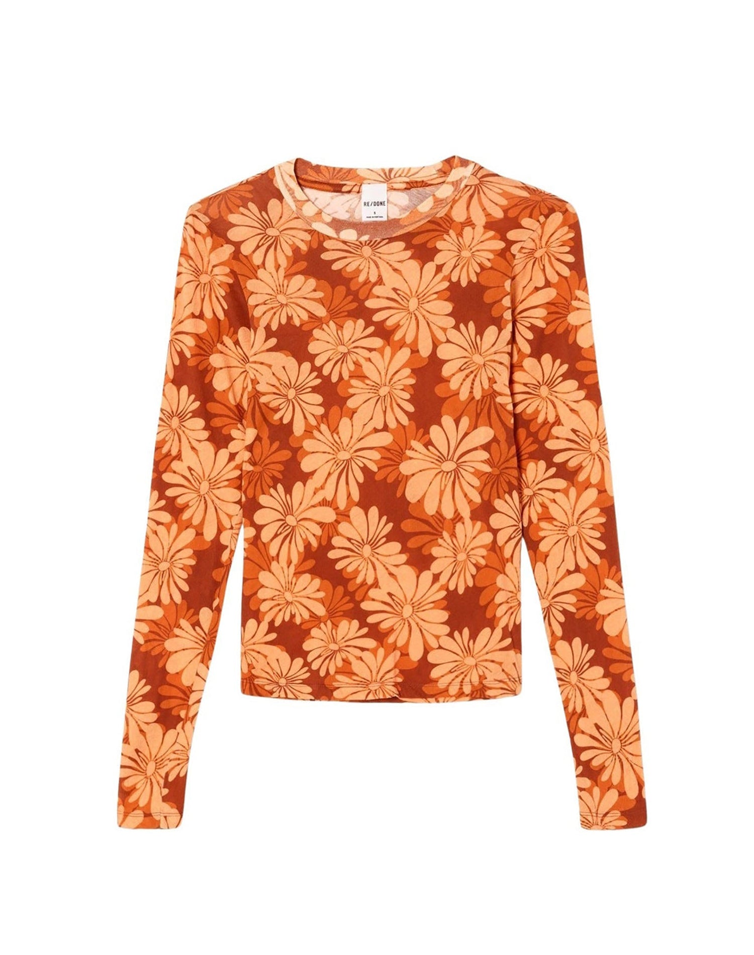 Sheer long-sleeved T-shirt - Retro Daisy