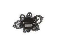 Broche fleur avec pierres et perles - Grey