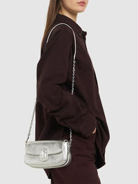 Sac à bandoulière irisé en cuir - Silver
