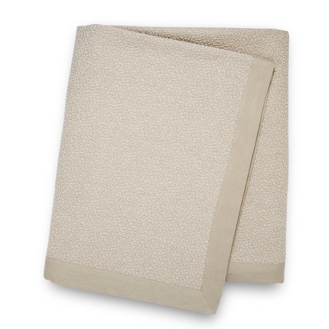Cotton Pebble bed cover - Beige