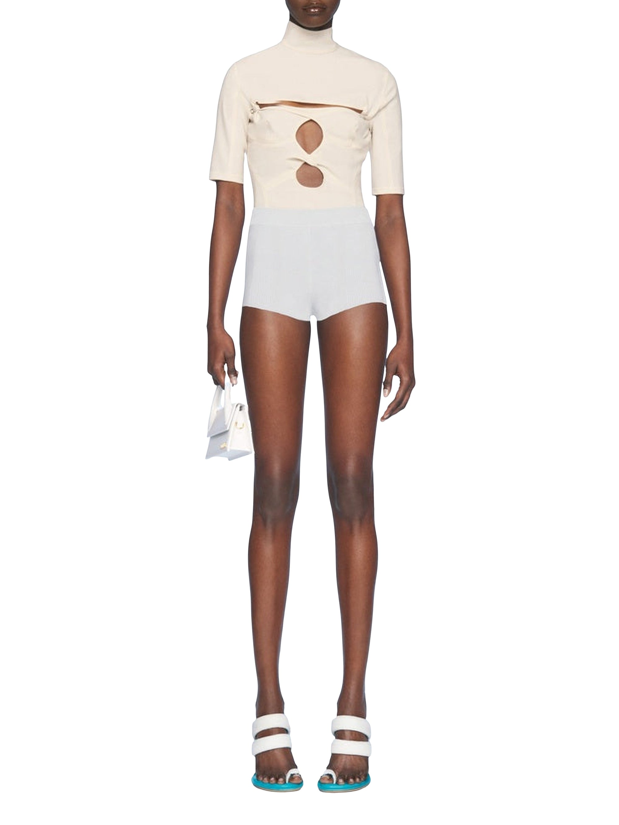 LIGHT GREY LE SHORT BASGIA