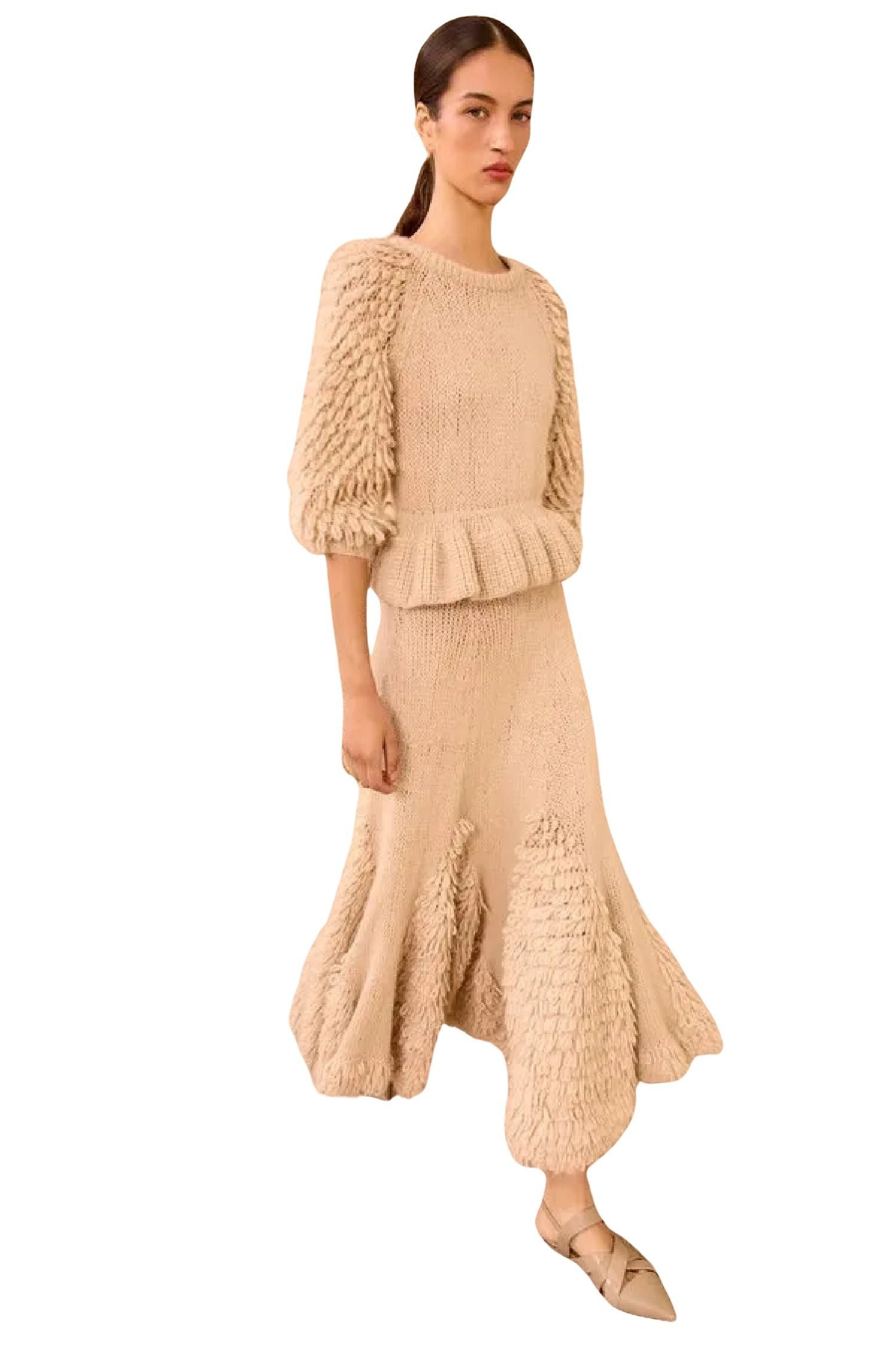 Selene SS Peplum Pullover