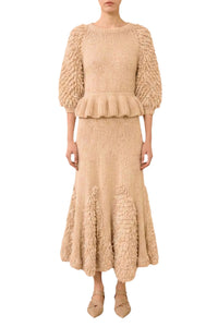 Selene SS Peplum Pullover