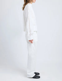 Blouse Grayson à col V - White