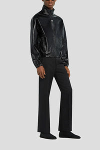 Veste tracksuit en vinyle - Black