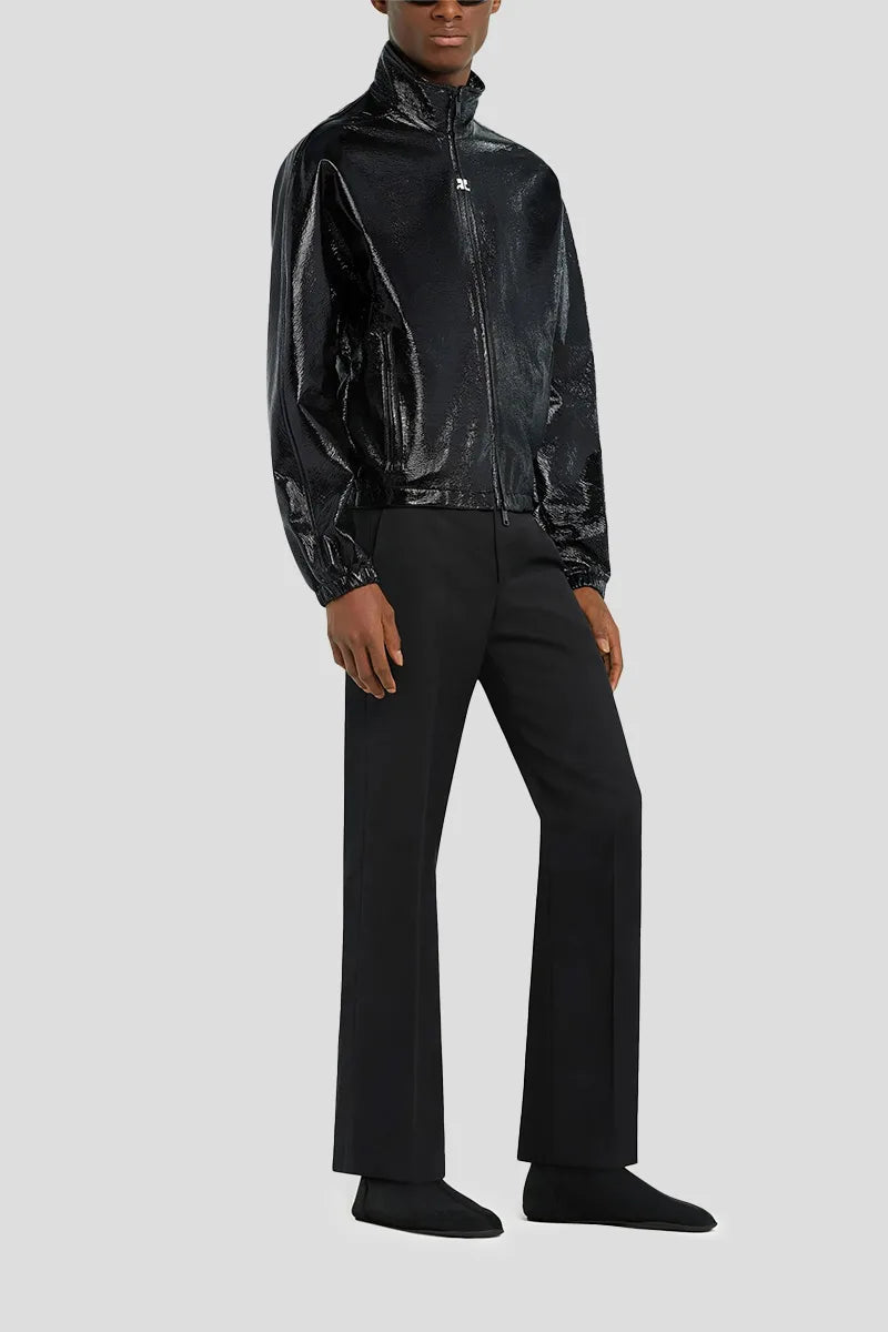 Veste tracksuit en vinyle - Black
