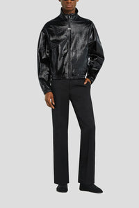 Veste tracksuit en vinyle - Black
