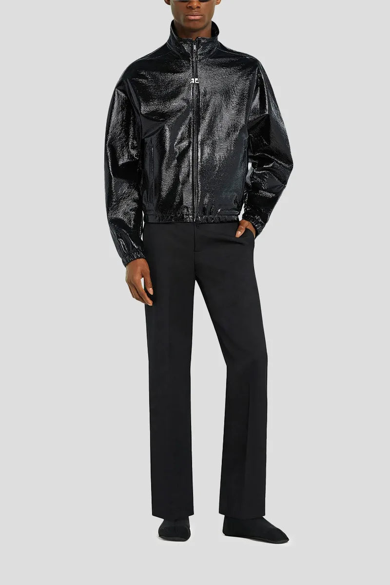 Veste tracksuit en vinyle - Black