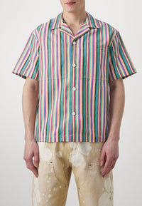 Short-sleeved shirt with pockets - Multicoloured
