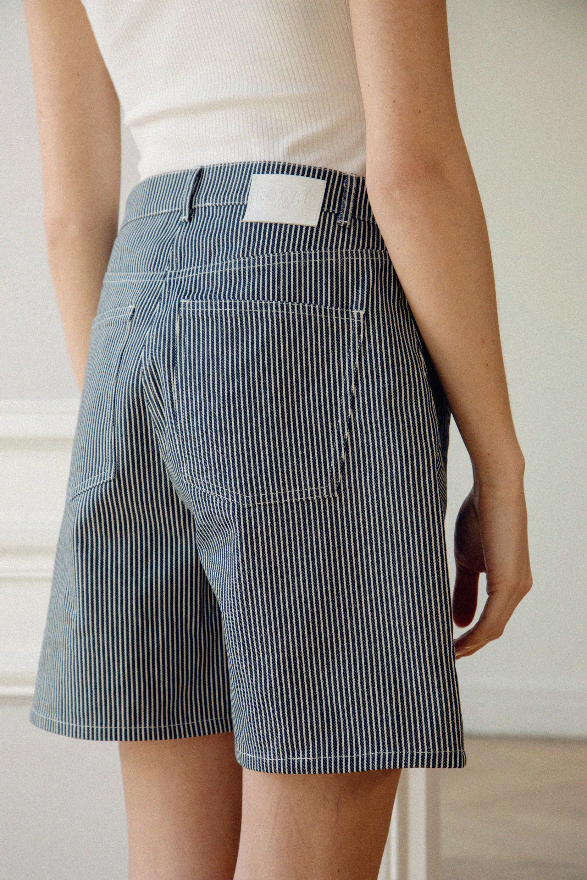 Bermuda Le Uberto en denim - Bleu Marine