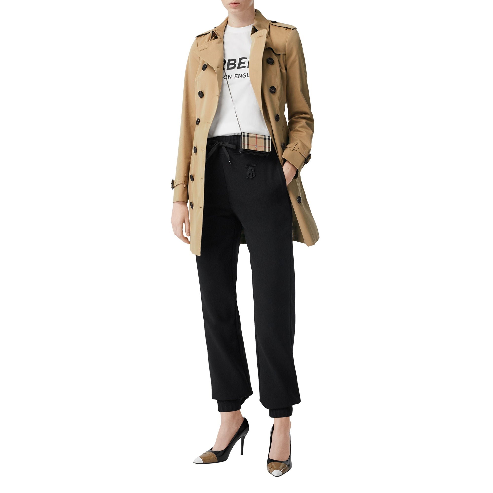 Sandringham mid-length trench coat - Honey