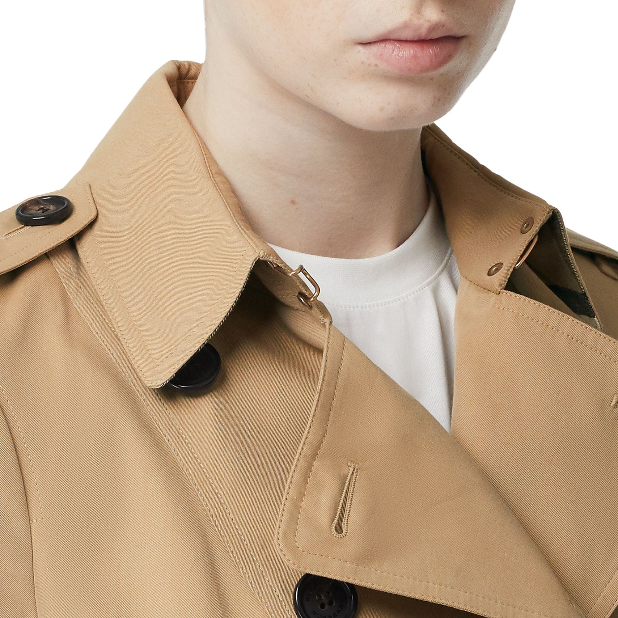 Sandringham mid-length trench coat - Honey