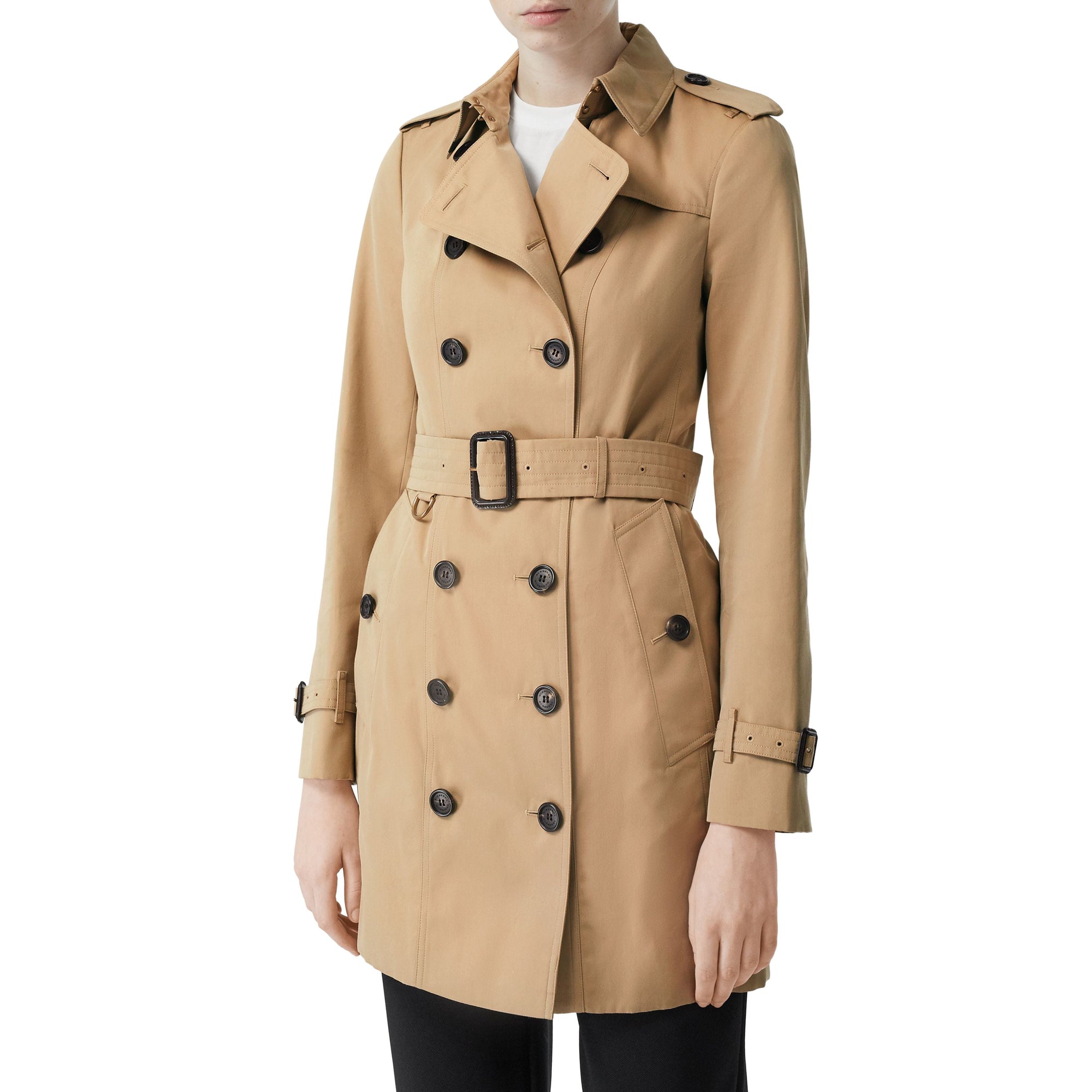 Sandringham mid-length trench coat - Honey