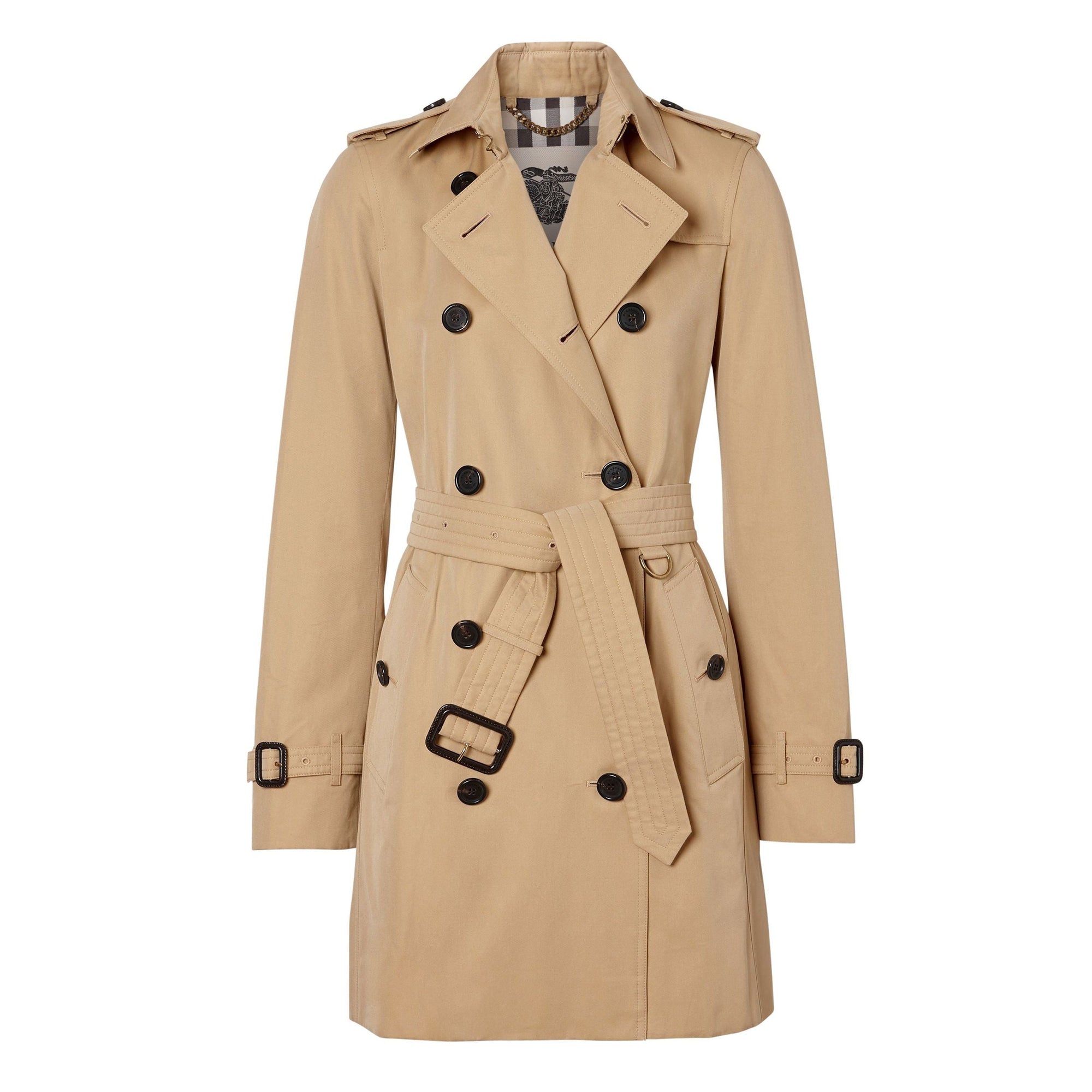 Classic Kensington mid-length trench coat - Honey