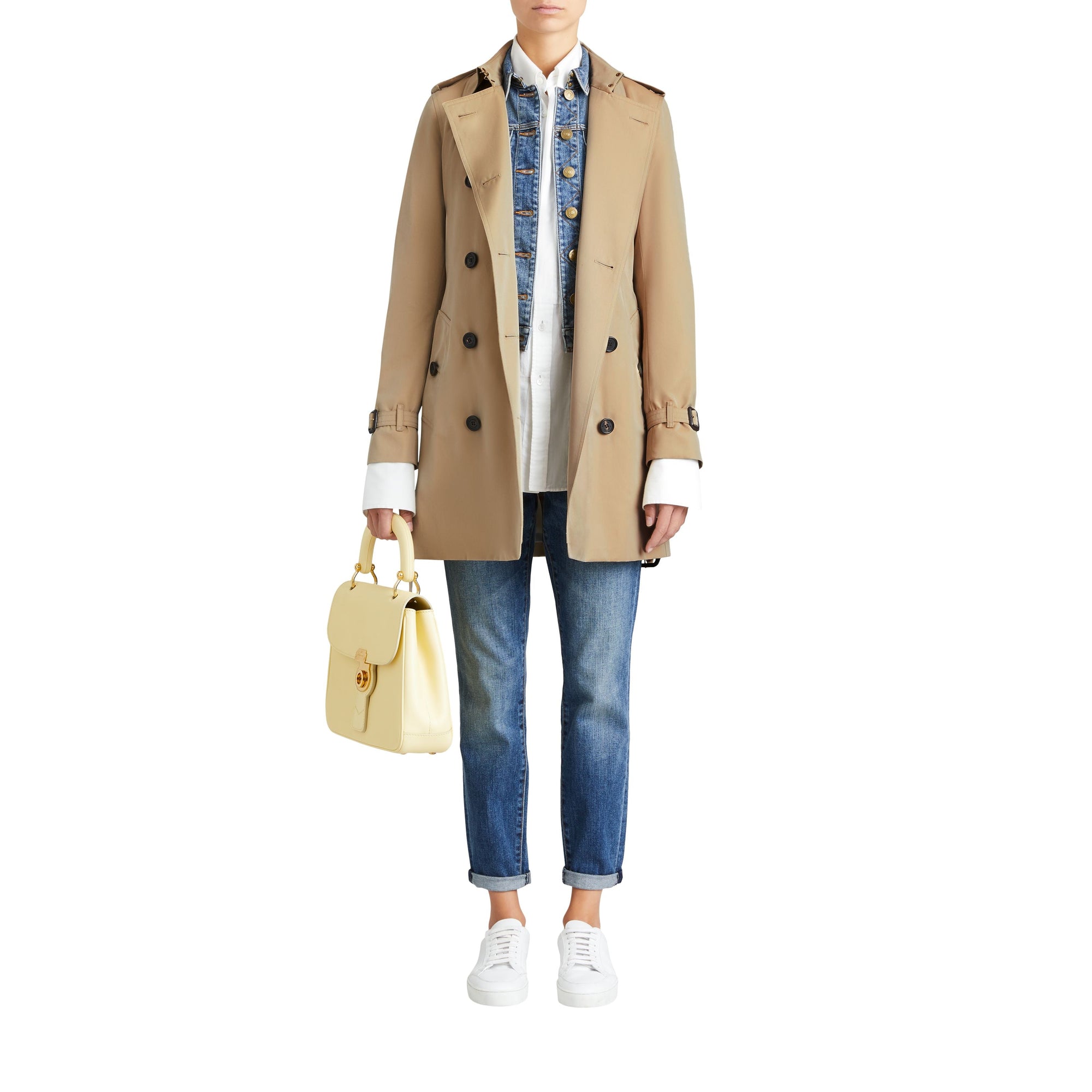 Classic Kensington mid-length trench coat - Honey