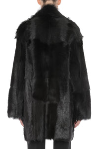 Manteau en fausse fourrure - Dark Haired Head