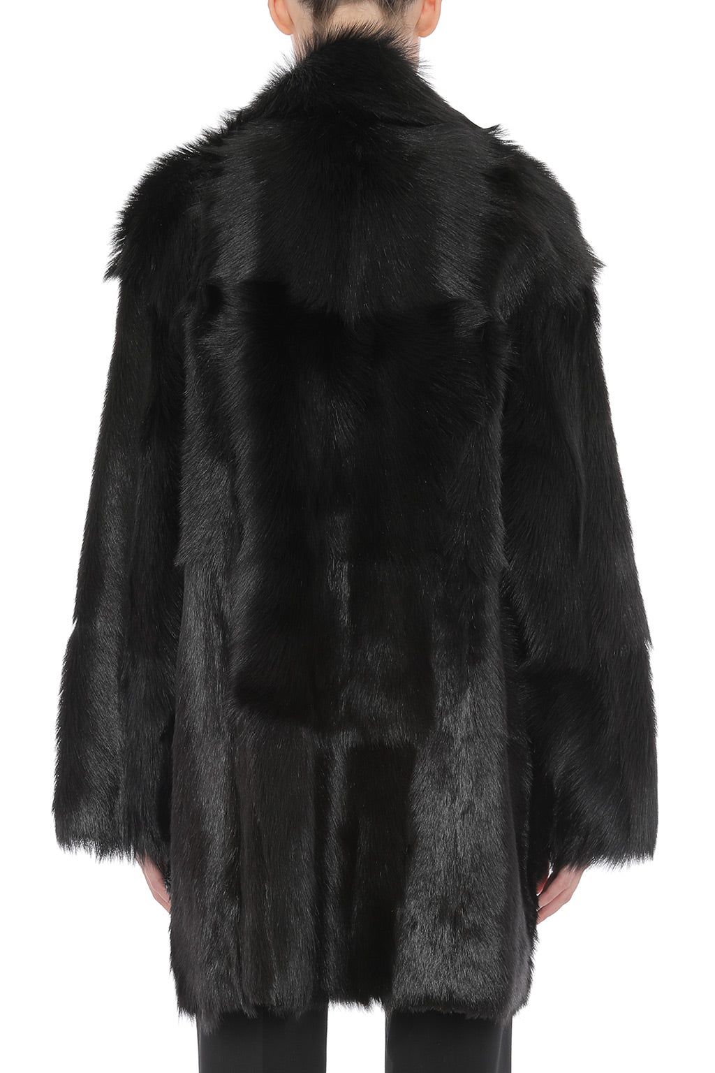Manteau en fausse fourrure - Dark Haired Head