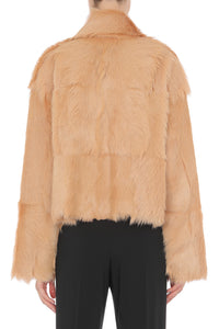 Manteau court en fausse fourrure - Brown & Yellow
