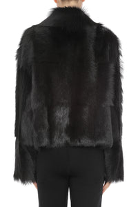 Manteau court en fausse fourrure - Dark Haired Head