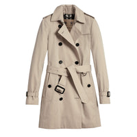 2 qty Trench-coat Kensington classique mi-long - Stone