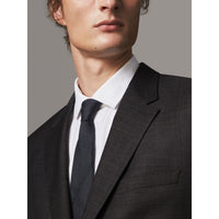 ZZNOSTOCK Costume en laine vierge Travel Tailoring - Dark Grey Melange