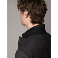 ZZNOSTOCK Costume en laine vierge Travel Tailoring - Dark Grey Melange