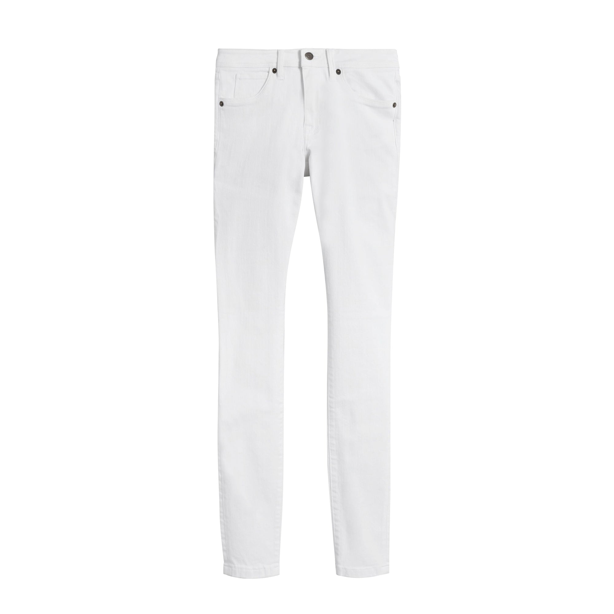 ZZNOSTOCK Jean skinny à taille basse - White