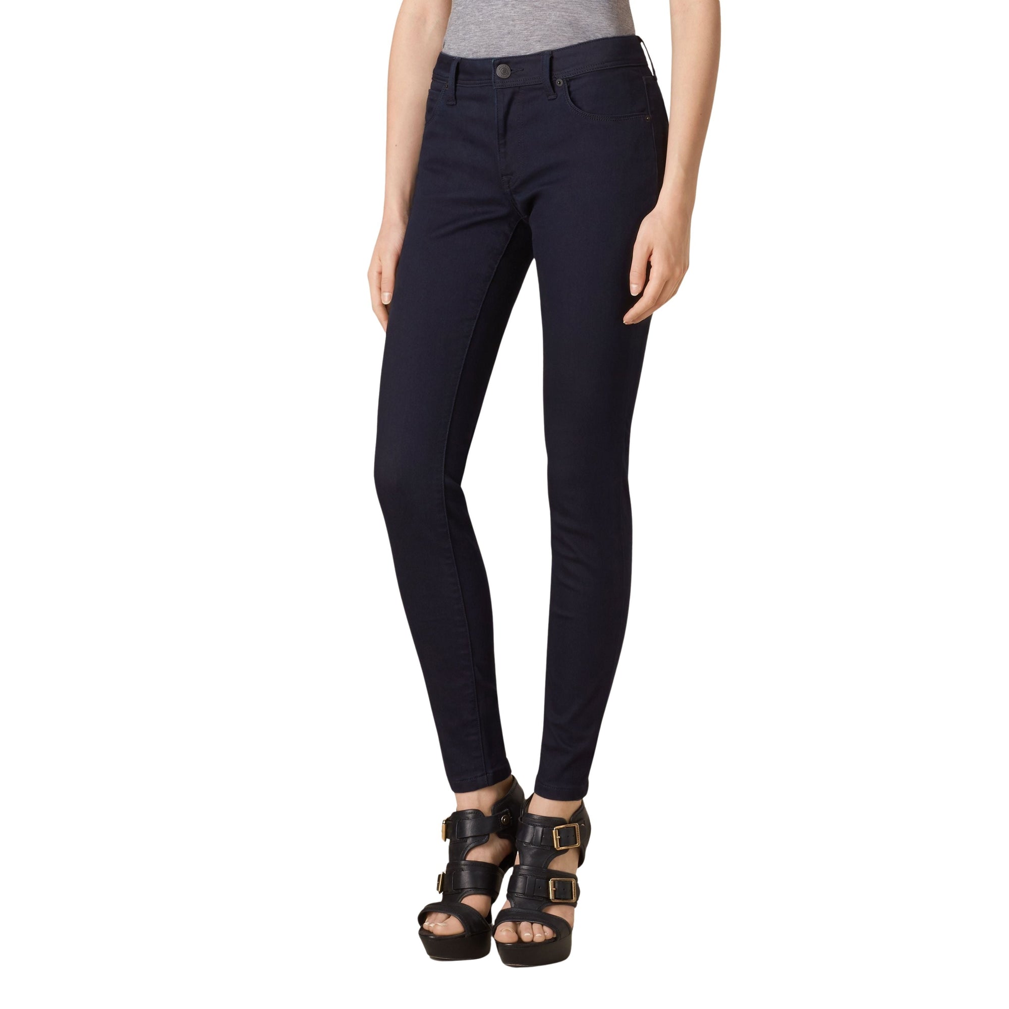 ZZNOSTOCK Jean skinny à taille basse - Dark Indigo