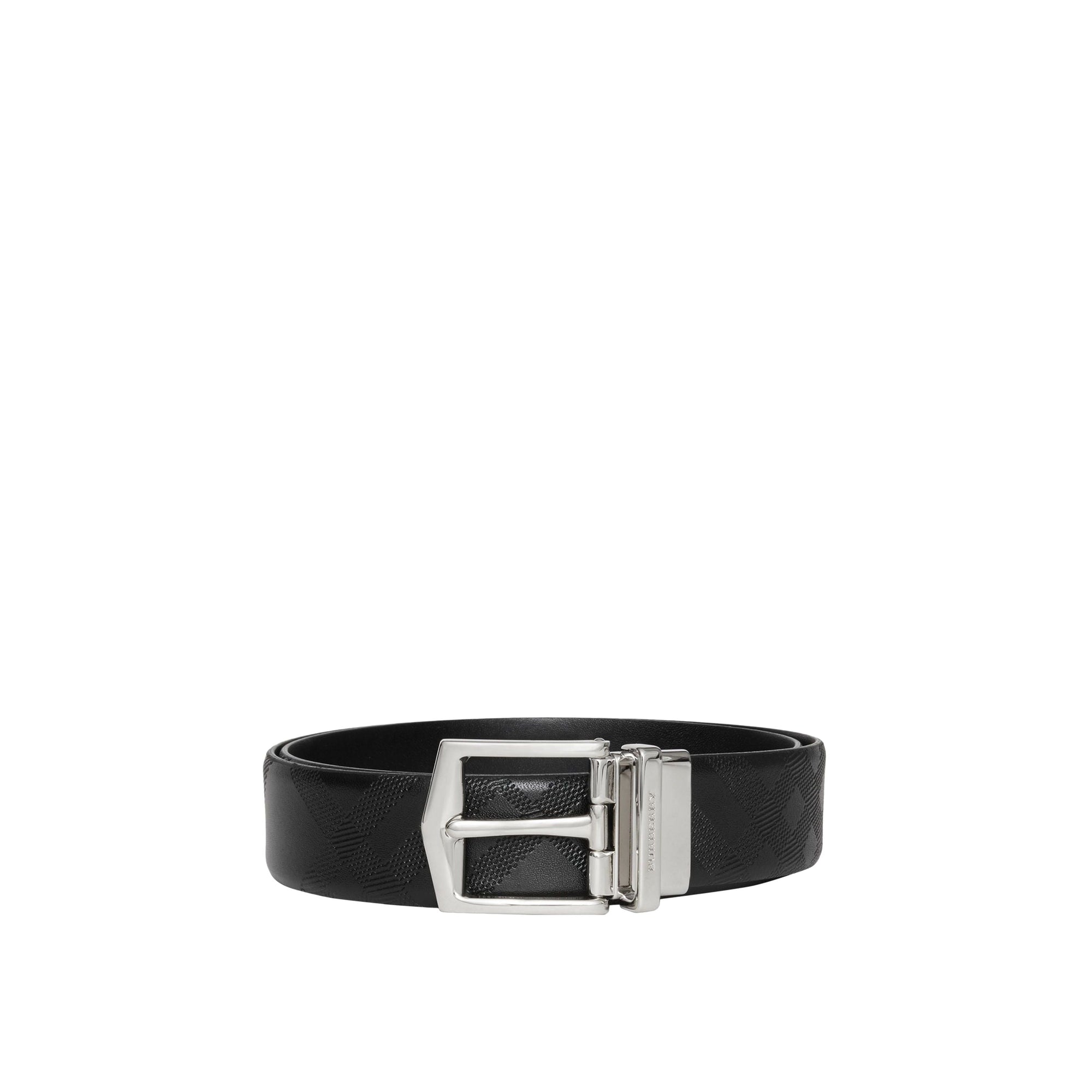 1 qty Ceinture réversible en cuir London - Black