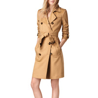 1 qty Trench-coat en cachemire à coupe Kensington - Camel