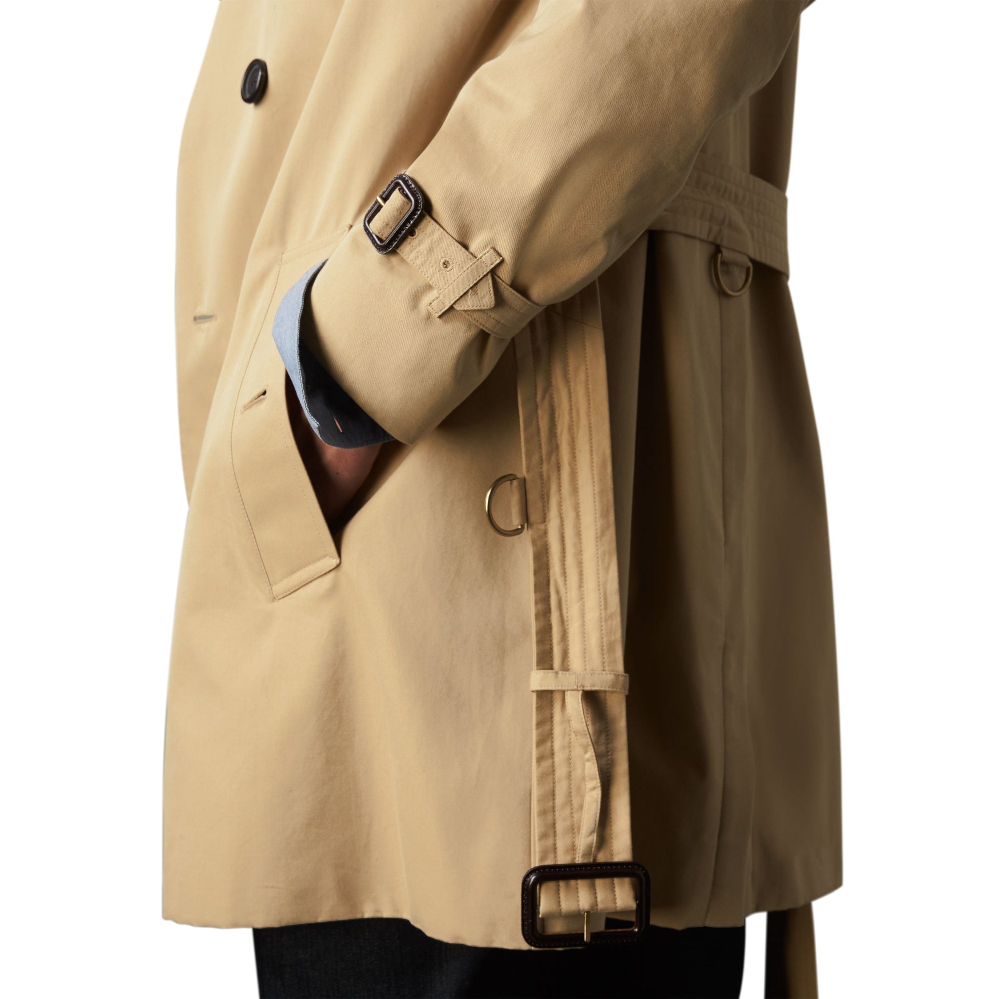 1 qty Trench-coat Kensington mi-long - Honey