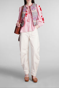 Blouse brodée Ila - Pink