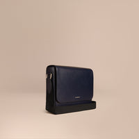 ZZNOSTOCK Attaché-case en cuir à motif London - Dark Navy