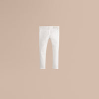 ZZNOSTOCK Jean de coupe skinny en coton mélangé - White