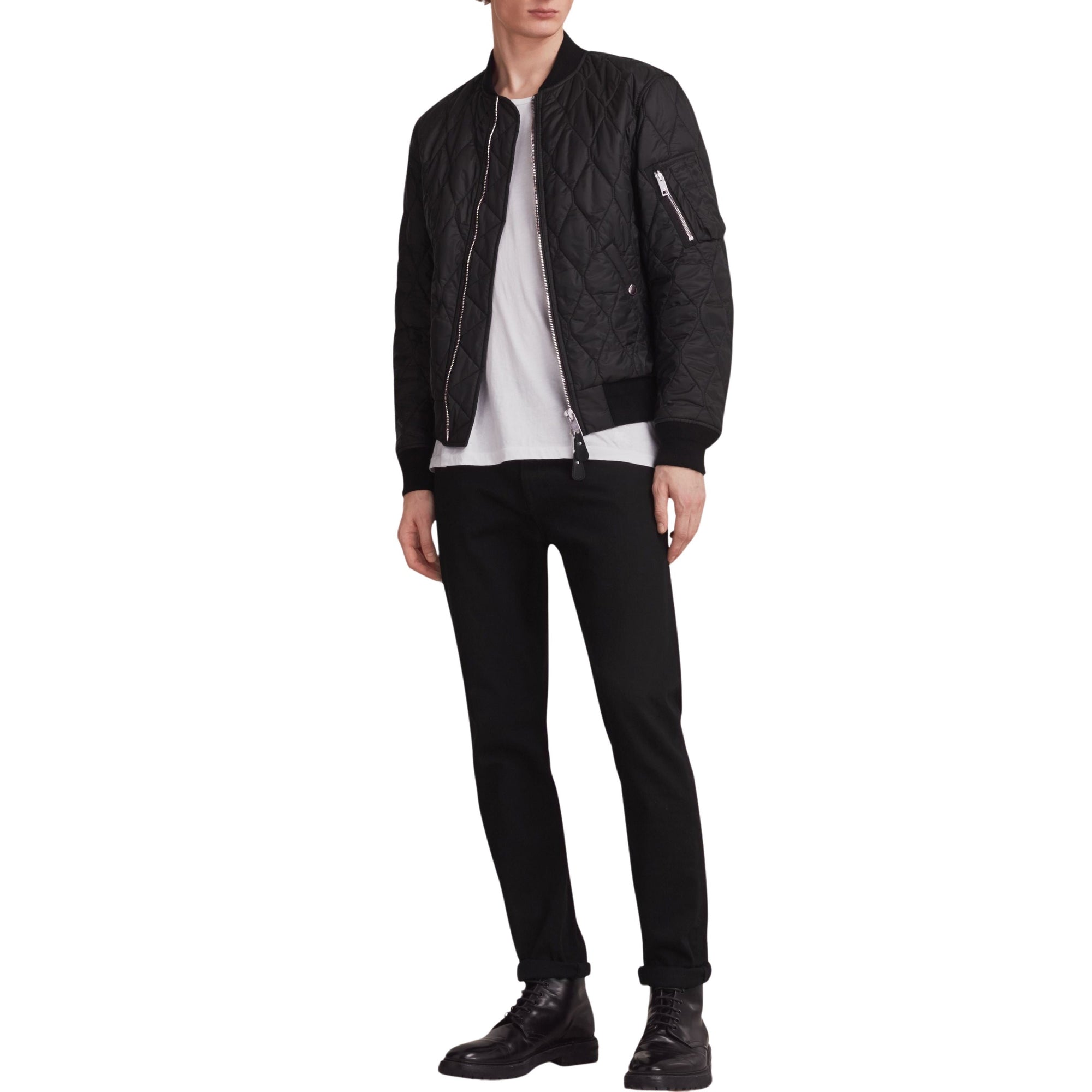 3 qty Bomber matelassé léger - Black