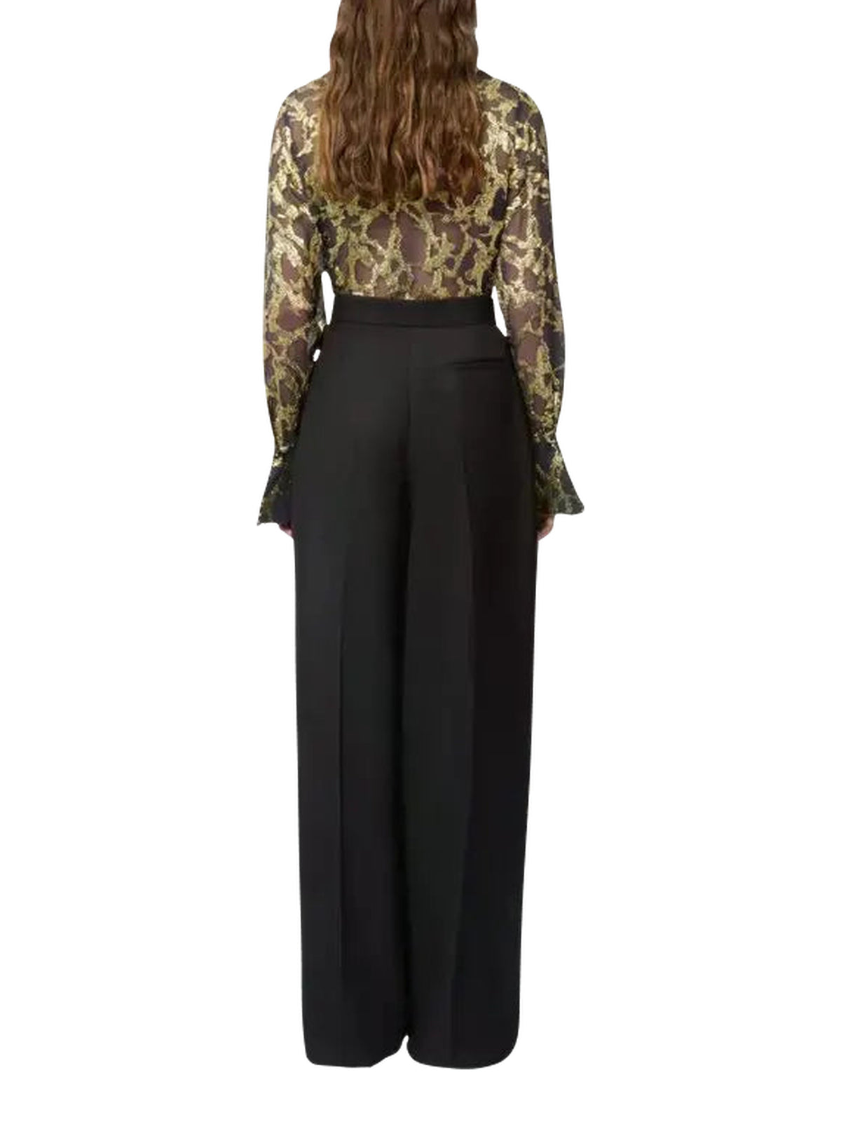 Silk sequin shirt - Golden Marble