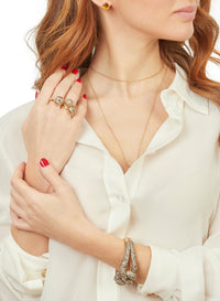 Bague fine Nuvola en Or rose 18K & Diamant
