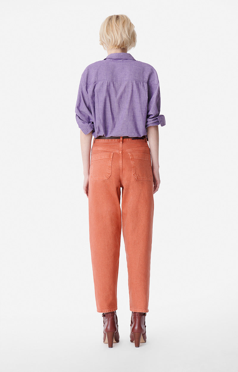 Pantalon Caleb en denim - Marron