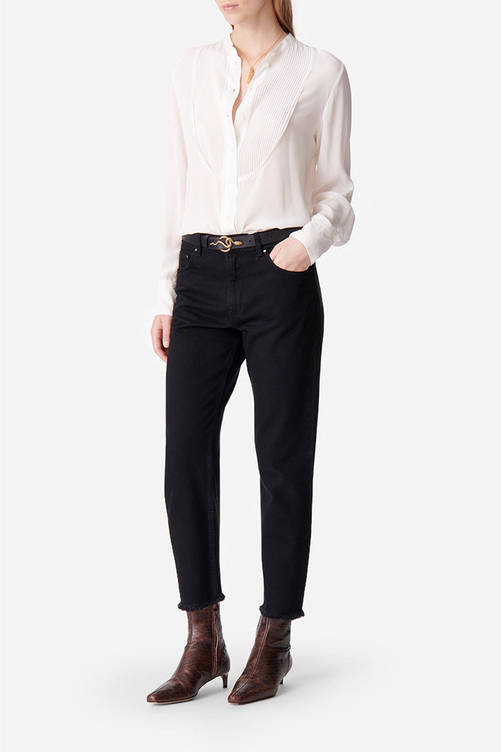 Pantalon Biarritz en denim - Noir