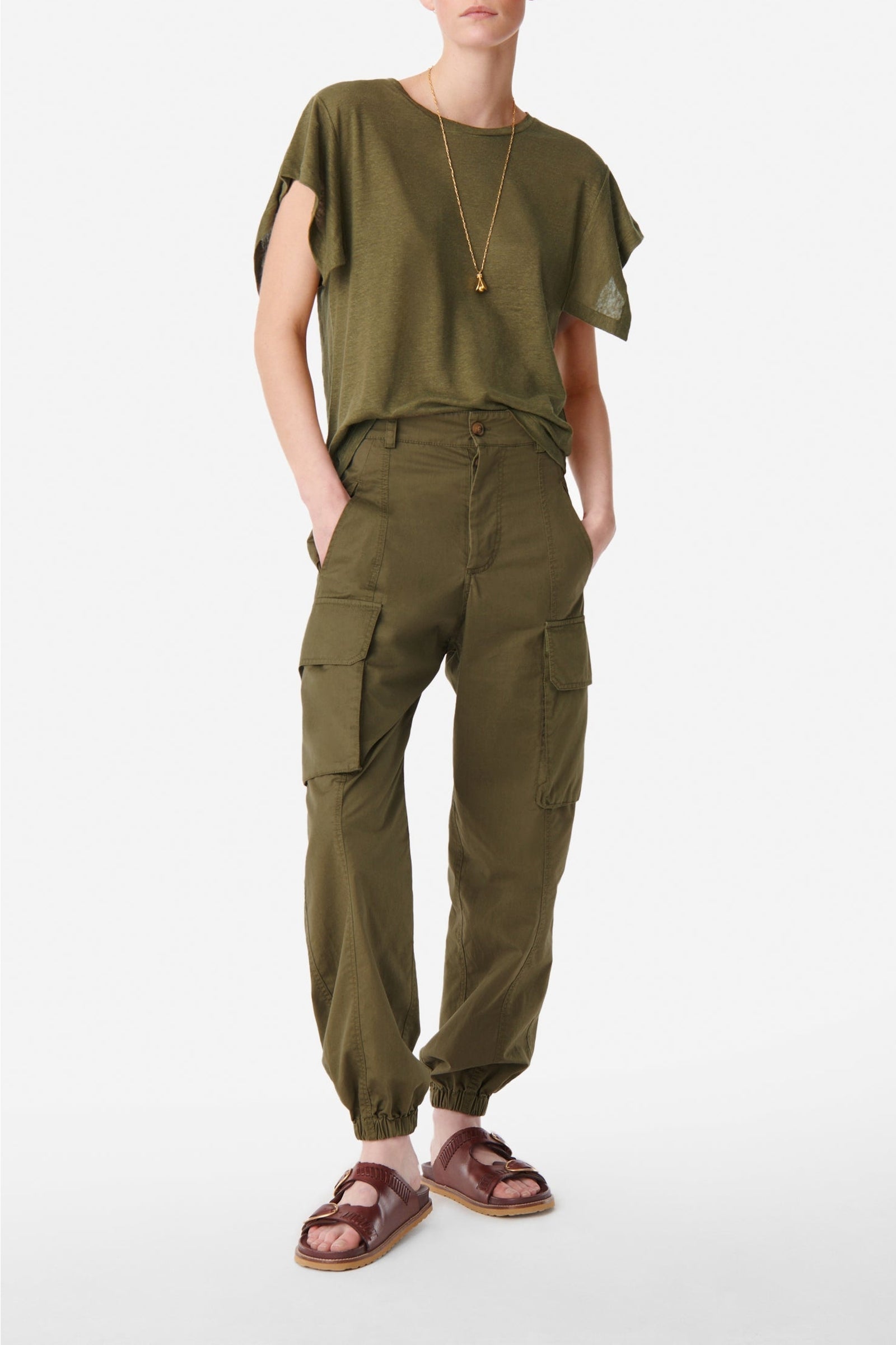27 QTY RELIQUAT 75 // VEGETAL / Pantalon victor - VEGETAL