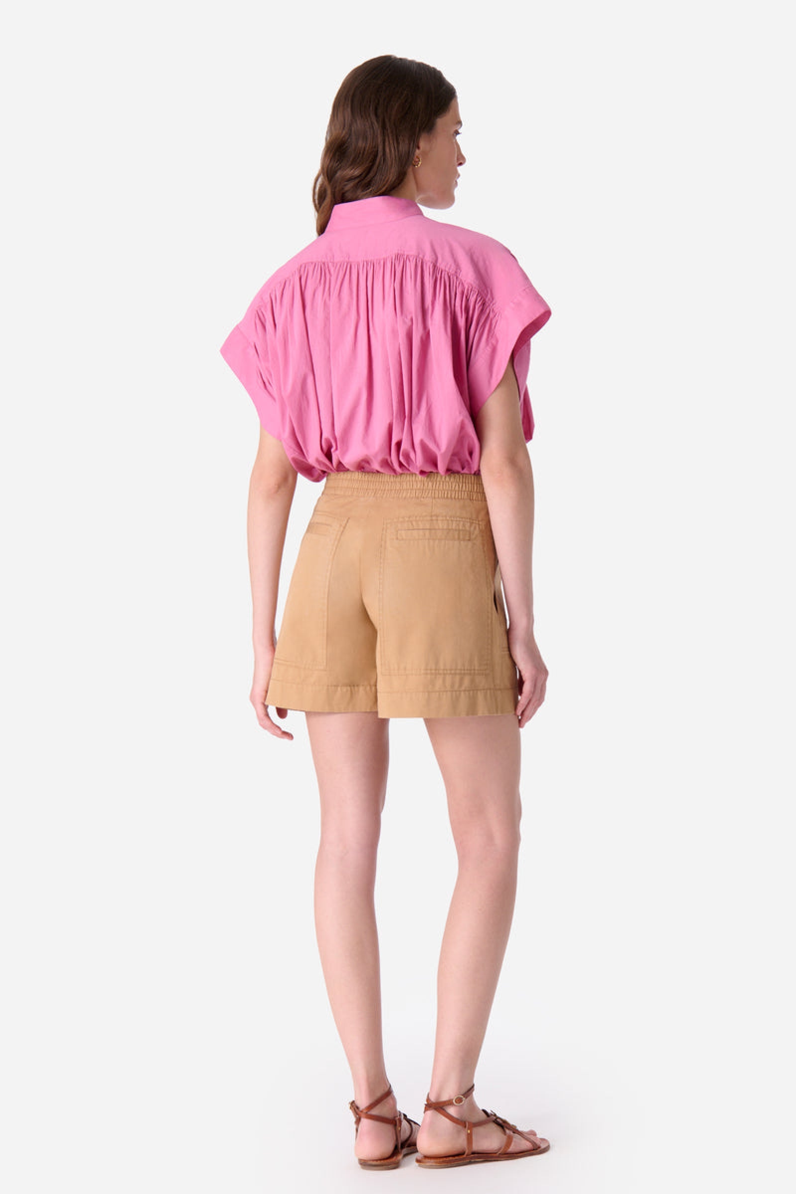 Ernest cotton shorts - Camel