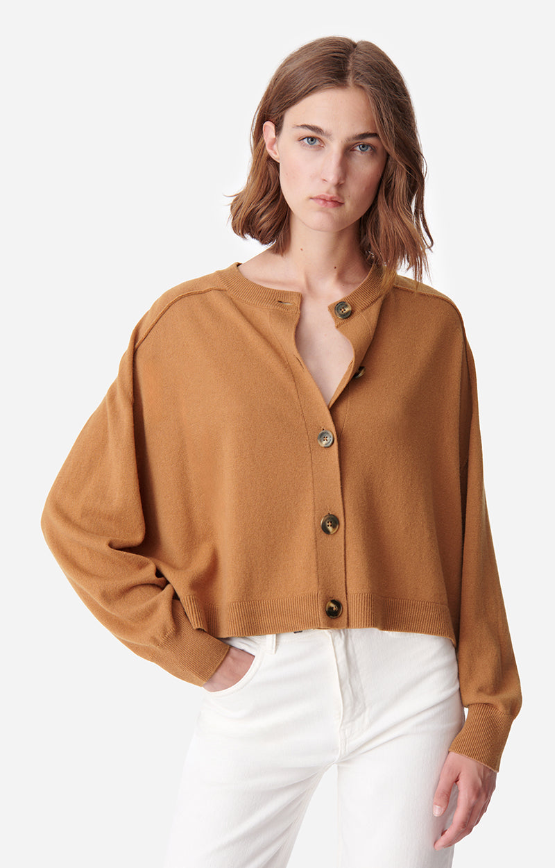 22 QTY NEW // CAMEL / Cardigan Douve - CAMEL