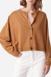 Cardigan Douve en laine - Camel