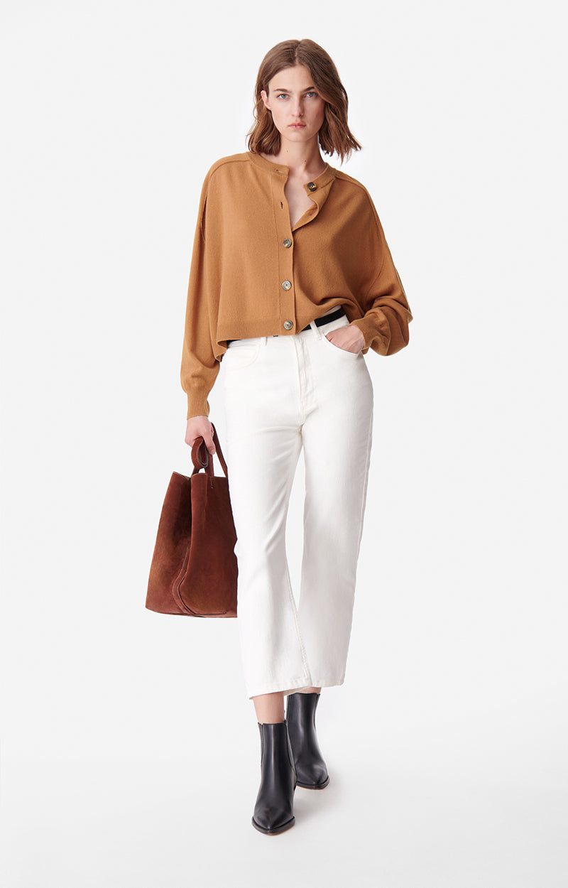 22 QTY NEW // CAMEL / Cardigan Douve - CAMEL