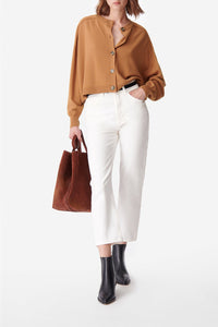 Cardigan Douve en laine - Camel
